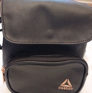 REEBOK DAISY MINI FAUX LEATHER BACKPACK SHOULERBAG WOMEN'S BLACK/PURSE HANDBAG